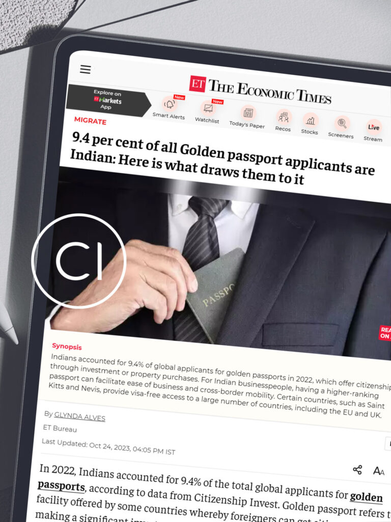 9.4 في المائة من جميع المتقدمين للحصول على جواز السفر الذهبي هم من الهنود: إليك ما يجذبهم إليه