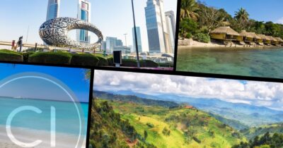 Collage of landscapes and cities from emerging countries offering new citizenship by investment opportunities in 2026